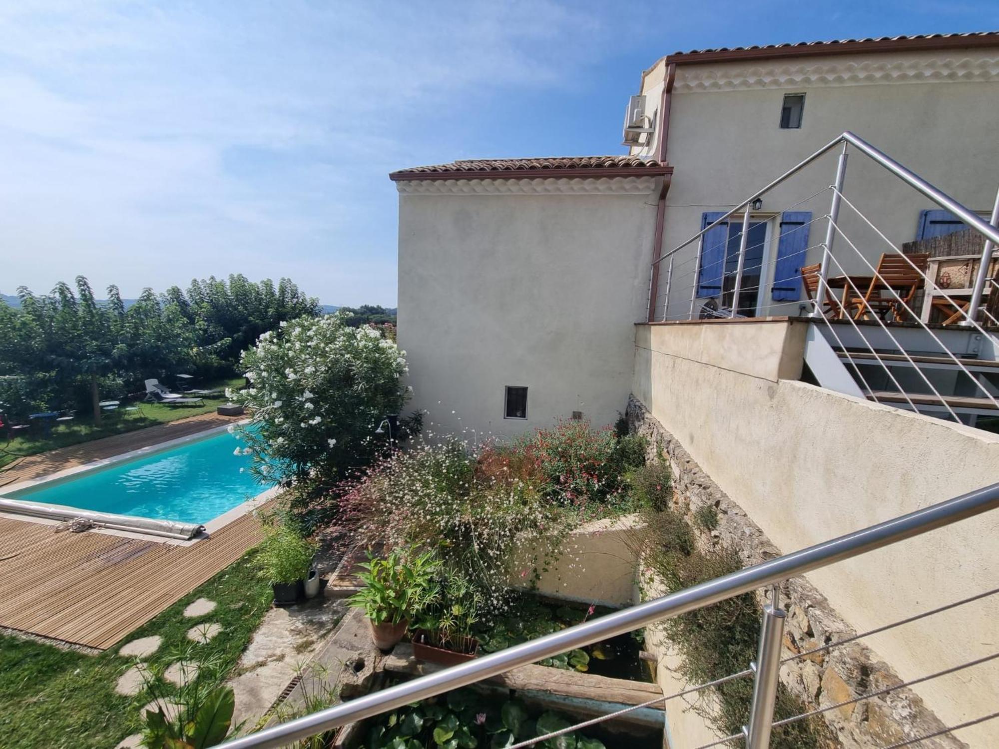 Au Fil De Soi Villa Saint-Julien-de-Peyrolas Kamer foto
